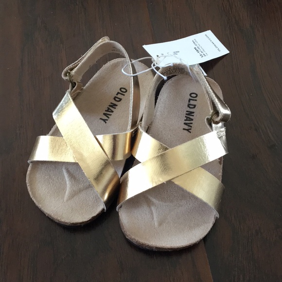 baby girl gold sandals